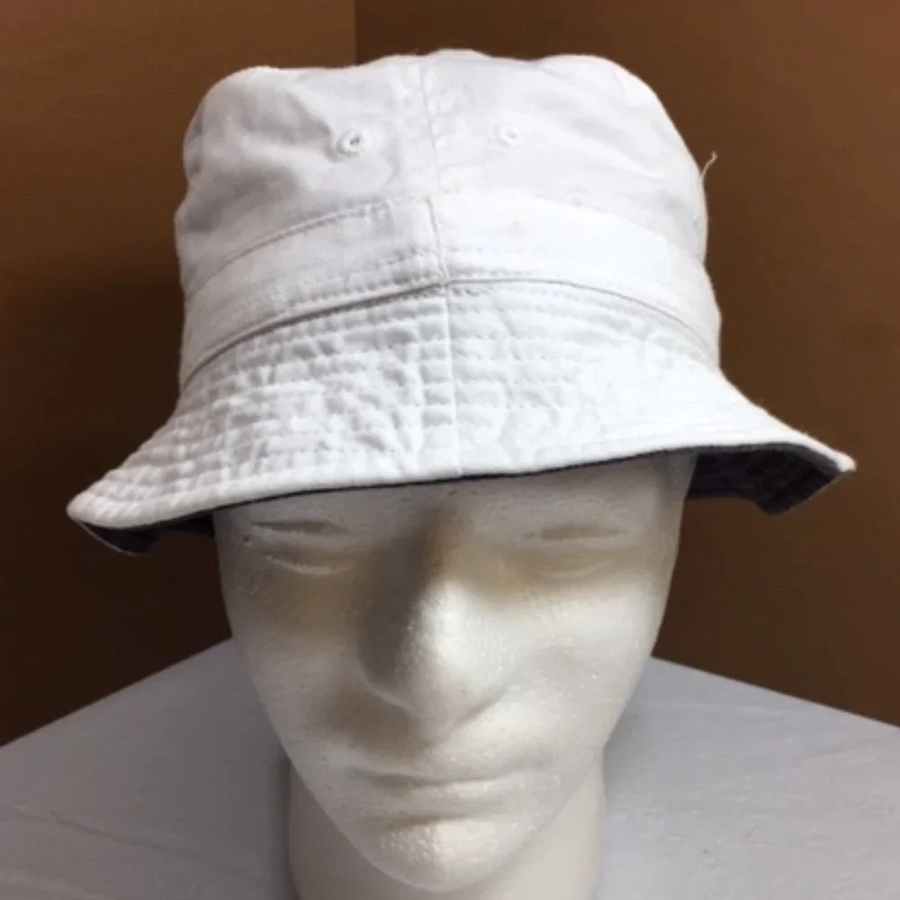Levi Strauss Signature White Black Reversible Bucket Hat Small
